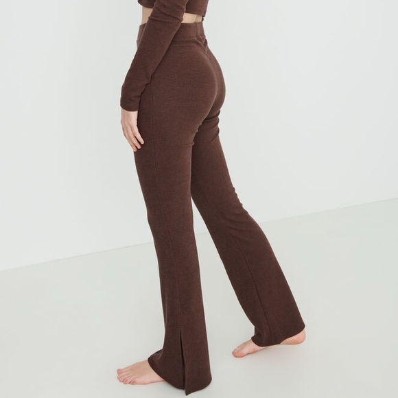 Garage Cloud 9 Ribbed Sleep Pants Brown S - Picture 4 of 9
